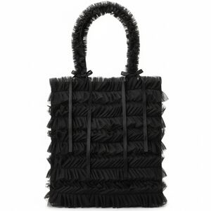 Ruffled Purse with Ribbon Bows. Coquette,Whimsigoth, Romantic